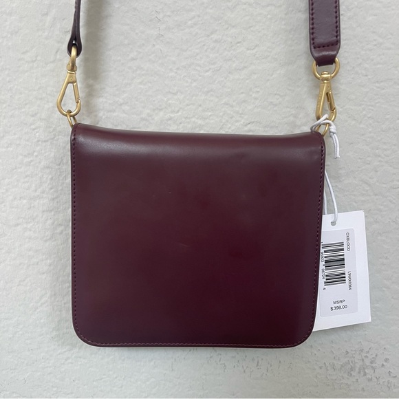 FRAME Le Signature Leather Mini Bag in Oxblood Maroon - Picture 9 of 11